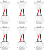 Siterlink Quick Connect Smoke Detector Adapter Plug, Compatible with GS562A Hardwired Smoke Alarm to Connect Existing Wiring Harness GA6217K 6-Pack