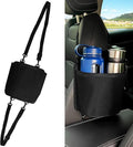 Car Cup Holder Expander for Car Seat Side, Multifunctional Hanging Storage Bag for Water Bottle Cup and Drink at Back Seat, Large Waterproof Oxford Cloth Hanging Cup Holder Organizer Tray