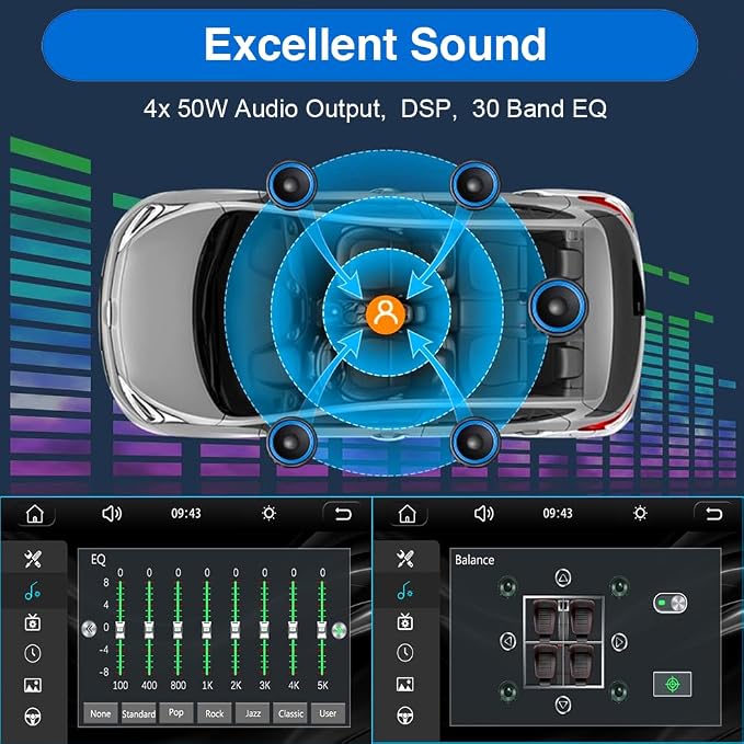 7 Inch Double Din Car Stereo for Wireless Carplay & Android Auto, Car Audio with 1024 * 600 HD Touch Screen ， Mirror Link, Bluetooth5.2,2USB/AUX/TF,AM/FM Radio