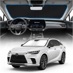 for Lexus RX 350 450h Sun Shade Windshield Cover - Custom Fit RX Accessories 2023-2025 2026 Sunshade Foldable UV Protection & Heat Shield Sun Visor Accessories