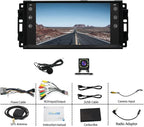 Double Din Car Stereo Radio for Chrysler 300 300C 2007-2010 Support Carplay&Android Auto,7 inch HD Touchscreen Double Din Radio with Bluetooth, Car Audio Receivers, Camera, MirrorLink, FM Radio