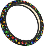 Autism Awareness Steering Wheel Cover Anti-Slip,Sweat Absorption Universal 15 inch Steering Wheel Covers Cute car Accessories for Men Women