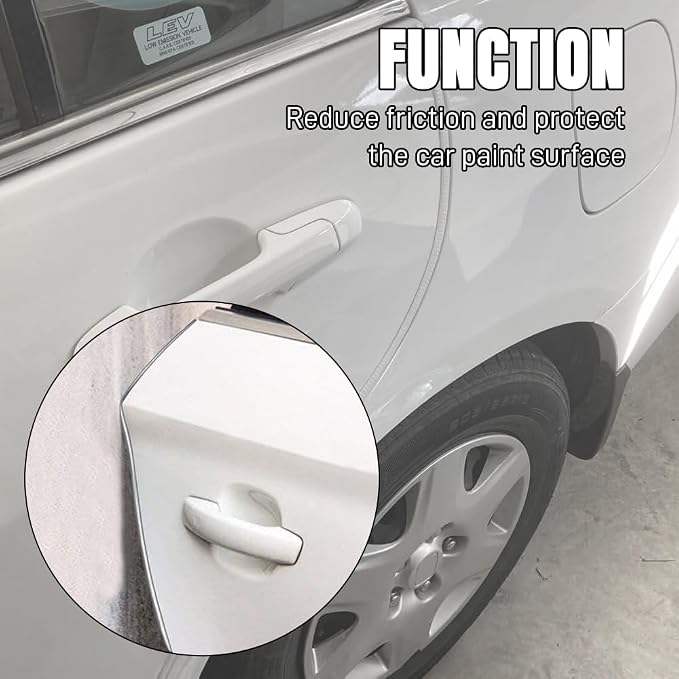 Car Door Edge Guards, Car Door Protector, 32Ft Rubber Seal Protector U Shape Edge Trim, Anti-Collision Auto Door Entry Guard Protective Strip Universal for Most Vehicles (White, 10M)