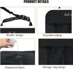 Car Kick Mats Backseat Organizer, 2PCS 2 in 1 Anti Kick Waterproof Back Seat Protector with 2 Storage Pockets, Large Capacity Auto Seat Accecories for Pets Kids, Universal Fit