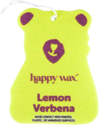 Lemon Verbena Hanging Car Cub Air Freshener - Scented and Infused with Natural Essential Oils - Cute 4-Pack