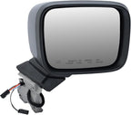 Right Passenger Side Mirror Compatible with Jeep Renegade 2015 2016 2017 2018 2019 2020 2021 2022 2023 Door Mirrors Power Heated with Signal Light Temperature Sensor Prime Paintable (7+2 pins)