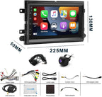 7" Android 14 Car Stereo Radio for Ford Mustang 2005 2006 2007 2008 2009 with Carplay Android Auto,Touch Screen Car Radio with GPS Navigation Bluetooth WiFi FM RDS SWC AHD Backup Camera, 2+32G