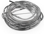 Car Door Edge Guards 32.8ft, Universal U-Shaped PVC Trim Strip Chrome Tape Self-Adhesive, Scratch Resistant Automotive Door Edge Molding Protection for Cars Truck SUV Weatherproof(Silver-10M)