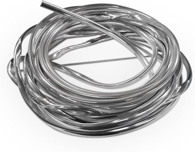 Car Door Edge Guards 32.8ft, Universal U-Shaped PVC Trim Strip Chrome Tape Self-Adhesive, Scratch Resistant Automotive Door Edge Molding Protection for Cars Truck SUV Weatherproof(Silver-10M)