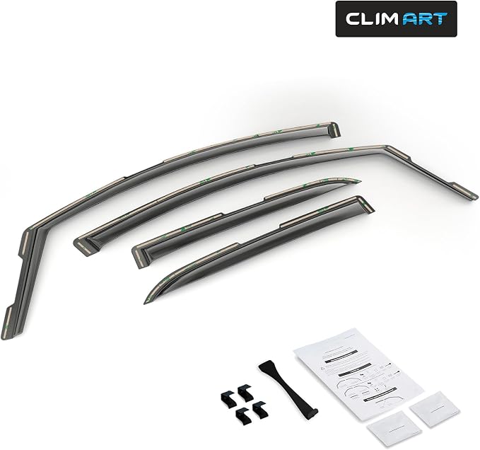 in-Channel Incredibly Durable Rain Guards for Ford EcoSport 2018-2022, Original Window Deflectors, Vent Window Visors, Vent Deflector, 4 pcs. - 615274