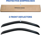 Window Visors Rain Guards for 2007-2013 Chevy Silverado/GMC Sierra 1500 Regular Cab, Window Vent Wind Deflectors Visors Shades for 07-14 Silverado/Sierra 2500HD 3500HD Standard Cab