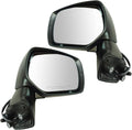 2 Piece Driver and Passenger Side Mirror Assembly Set Electric Adjustment Non-Heated No Memory Black Compatible with 2014-2016 Subaru Forester SU1320129 SU1321129
