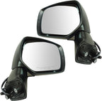 2 Piece Driver and Passenger Side Mirror Assembly Set Electric Adjustment Non-Heated No Memory Black Compatible with 2014-2016 Subaru Forester SU1320129 SU1321129