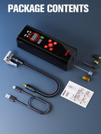 AP150 PRO Tire Inflator Portable Air Compressor,Color LED Screen | 150PSI Air Pump with Digital Pressure Gauge, LED Light and Auto Shut-Off Function for Car, Motorcycle, Bicycle, Ball