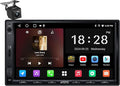 A5L 7 inch Android Double DIN Car Stereo, Wireless CarPlay & Android Auto, Wi-Fi/USB/BT, QLED Touchscreen Car CarPlay, Backup Camera,MirrorLink, 24B-EQ DSP, SWC,FM/AM/SS Radio, AI&GPS Track