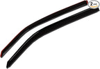 WV-112i in-Channel Window Visor Deflector Rain Guard Dark Smoke 2-pc Set, Compatible with 1997-2004 Dodge Dakota