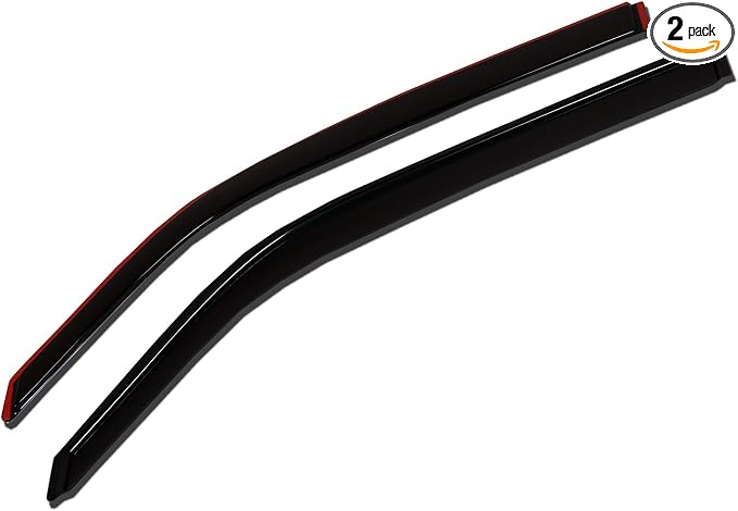WV-534i in-Channel Window Visor Deflector Rain Guard Dark Smoke 2-pc Set, Compatible with 1997-2003 Ford F-150 Regular Cab