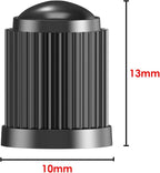 (30 Pack) Tire Stem Valve Caps, with O Rubber Ring, Universal Stem Covers for Cars, SUVs, Bike and Bicycle, Trucks, Motorcycles, Airtight Seal Heavy Duty (Black (30 Pack))