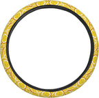 Fresh Lemon Slices Steering Wheel Covers Anti-Slip Elasticity Car Accessories Steering Wheel Protector Universal 15 Inch for Cars SUV Vehicle Truck