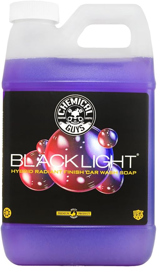 CWS61964 Black Light Foaming Car Wash Soap (Works with Foam Cannons, Foam Guns or Bucket Washes) for Cars, Trucks, Motorcycles, RVs & More, 64 fl oz (Half Gallon) Black Cherry Scent
