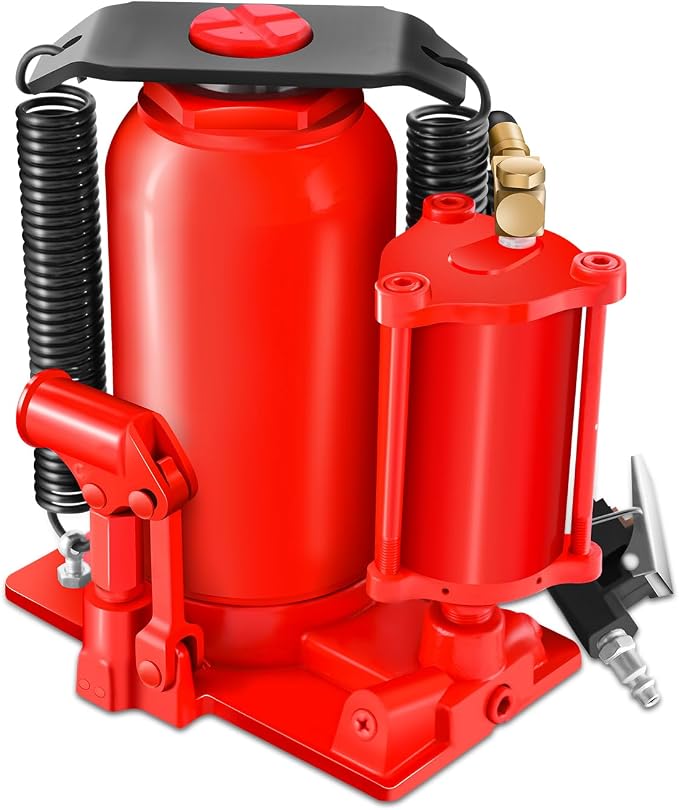 ‎ Air Hydraulic Bottle Jack - 20 Ton (40,000 lbs) Capacity, Manual Handle and Air Pump for Car Pickup Truck RV Auto Repair,TOOLS-00323