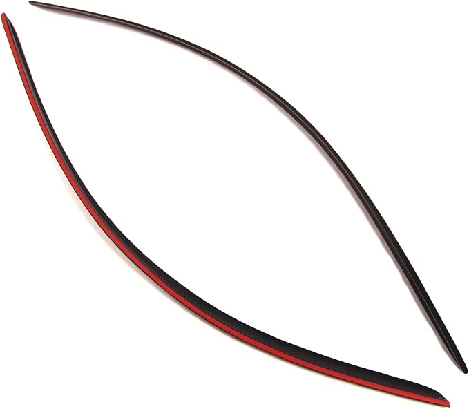 Outside Mount Window Vent Visors Rain Guards Compatible with Ford Mustang 1994-2004 | Side Window Wind Deflectors Rain Shields | Smoke Tinted, 2 Pcs Set, DGWV-184
