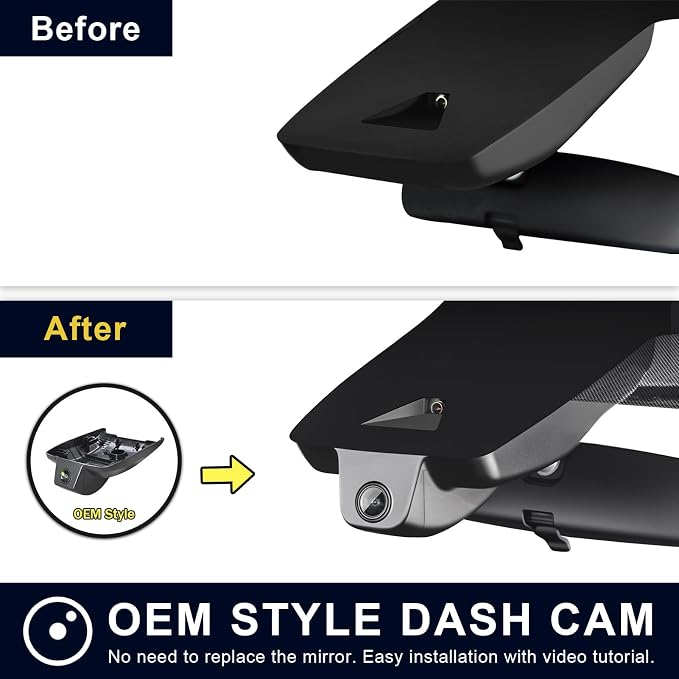mangoal 4K Dash Cam for Toyota Corolla Cross & Hybrid 2023-2026 (Model A) | LE L XLE etc, OEM Factory Look, 2160P UHD Video, Built-in WiFi & APP, GPS, 64GB Card