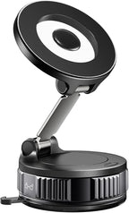 Magnetic Phone Holder for Car, 360° Adjustable Vacuum Car Phone Holder for Magsafe, 80+LBS Suction Phone Mount for Car Dash/Windshield/Screen, Phone Holders for Your Car for iPhone 17 16 15 14 13 12