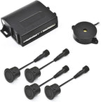 PS01 Car Front Parking Sensor Kit with Buzzer,4 58KHz OE Standard Sensors,Radio Mute & Bull-bar Recognition Function,Detection Distance(13~39 inch)