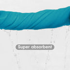 Large Microfiber Bath Towels Set of 6, 30" x 60", Oversized, Soft, Super Absortbent, Fast Drying Bathroom Towel for Sauna, Salon, Sport, Fitness, Yoga, Teal