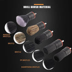 Drill Brush Attachment, 5 Pcs Mixed Hair Drill Brush Head Set, Auto Detail Set, Replacement Car Detail for Cleaning Interior or Exterior, Used on Electric, Electric Driver