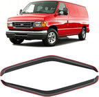in-Channel Window Visor for 1992-2006 Ford E-150 E-250 E-350 E-450 E-550/ E150 E250 E350 E450 E550, Rain Guards Shields Vent Deflector Shade Wind Dark Smoke for 92-96 Ford Econoline Van, 2PCS