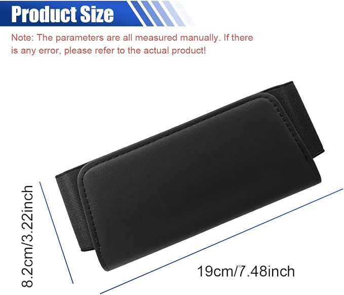 Car Seat Side Storage Pocket, Leather Foldable Auto Door Storage Box, Waterproof Car Trash Can Organizer, Multifunctional Vehicle Interior Accessories for Phones, Glasses, Keys, Cards (Black)