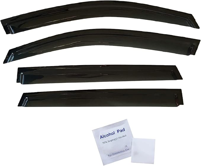 2020-2025 Tape-On Rain Guards for Subaru Outback Side Window Visor Deflectors, Premium Limited Touring, Durable Tinted Vent Shades 2021 2022 2023 2024