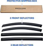 Window Visors Rain Guards for 2018-2026 Honda Odyssey, Out-Channel Window Vent Wind Deflectors Visors Shades for 18 19 20 21 22 23 24 25 26 Odyssey