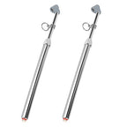 Heavy Duty Dual Foot Head Commercial Tire Pressure Gauge for Professional Tractor Trailer Drivers 10-160LBS Long Reach RV Tire Gauge, Dually and Car 2 Pack