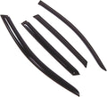 WD2-664 Dark Smoke 4 Pcs Set Window Visor (Outside Mount) Deflector Rain Guard Compatible with 2008-2016 Audi Q5