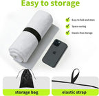 Towel Bucket Seat Cover Waterproof White Machine Washable for Athletes Running Swimming Boxing Workout Outdoor Sports