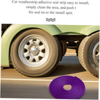 32ft(10m) Anti-Scratch Car Door Edge Guards: U-Shaped Edge Protector Strip for Auto Vehicles Door Rubber Seal Trim Build in Metal Sheet for Most Car Rucks SUV No Glue Installation, Purple