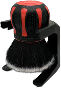 Car Interior Brush, Soft Bristles with Storage Rack, Car Beauty Tools, Car Detailing Brush Kit, Suitable for Most Cars (Red)
