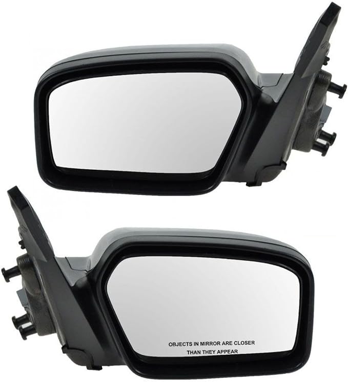 2 Piece Driver and Passenger Side Mirror Assembly Set Electric Adjustment Non-Heated No Memory Black Compatible with 2006-2010 Ford Fusion Mercury Milan FO1320265 FO1321265