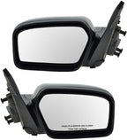 2 Piece Driver and Passenger Side Mirror Assembly Set Electric Adjustment Non-Heated No Memory Black Compatible with 2006-2010 Ford Fusion Mercury Milan FO1320265 FO1321265