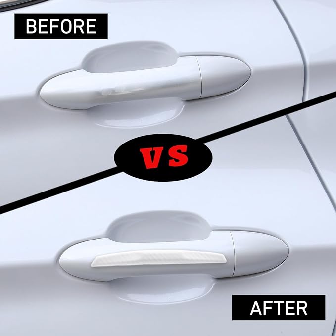 4Pcs Universal Car Door Edge Guards，Silicone Car Bumper Body Protector Trim Guard Auto Rearview Mirror Anti Collision Protector(White)