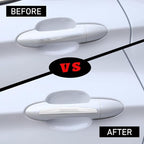 4Pcs Universal Car Door Edge Guards，Silicone Car Bumper Body Protector Trim Guard Auto Rearview Mirror Anti Collision Protector(White)