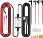 Dash Cam Hardwire Kit, Type C USB Hard Wire Kit 12V-24V to 5V Hardwire Kit with Low Voltage Protection 13ft/320cm Car Dash Camera Charger Power Cord for Dashcam Supply Radar Detectors