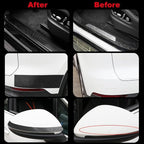 Car Door Edge Entry Guards Sill Protector Automotive Tape Black 1.2in*33FT | 5D Carbon Fiber Vinyl Wrap Film Paint Threshold Scuff Plate Protectors Anti-Collision Universal for Most Vehicles