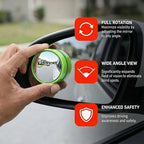 2PCS Car Blind Spot Mirror with Suction Cup, 360°Adjustable HD Glass Automotive Rear View Mirror, Universal Carbon Fiber Wide-Angle Side Mirrors for Cars, SUVs, Trucks(Luminous)