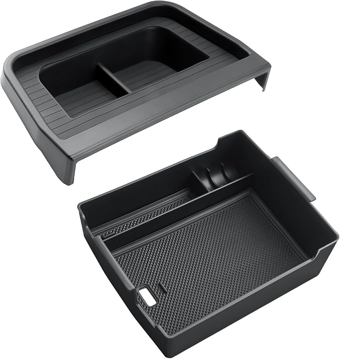 2PCS for 2025 2026 Ford Maverick Center Console Organizer Tray, for 2025 2026 Ford Maverick Accessories Dash Screen Organizer Dashboard Behind-Screen Storage Box