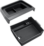 2PCS for 2025 2026 Ford Maverick Center Console Organizer Tray, for 2025 2026 Ford Maverick Accessories Dash Screen Organizer Dashboard Behind-Screen Storage Box