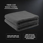 Car Microfiber Towels, Sport & Workout Towel - Gym, Exercise, Fitness, Spa, Ultra Soft, Super Absorbent, Fast Drying Premium Microfiber, 320gsm, 16in x 27in, Midnight (3-Pack)-MT036